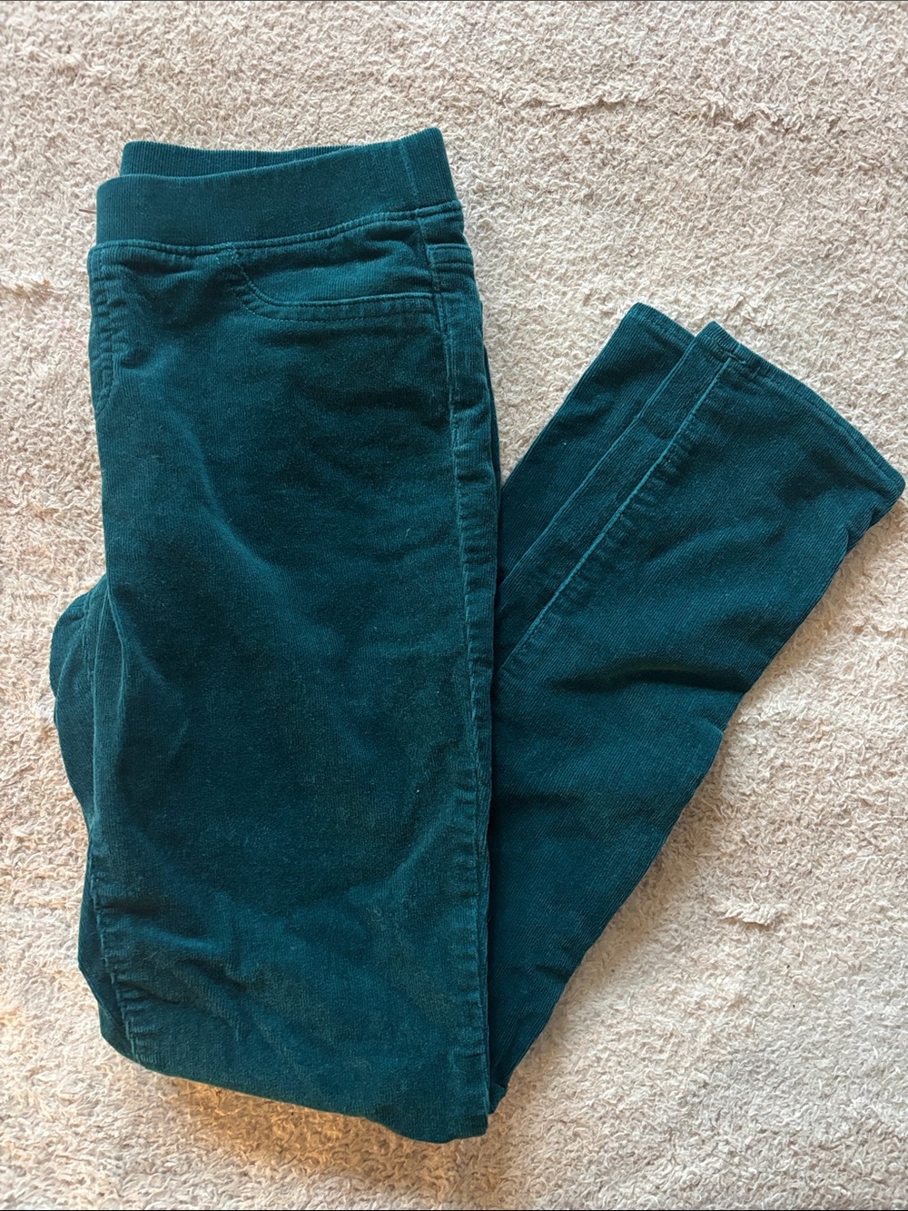 Lands' End Kids Teal Corduroy Pull-On Pants